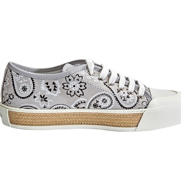 TODS women’s paisley/bandana print sneakers - Picture 2 of 4